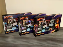 MTG 2017 Gift Pack X3 NEW FACTORY SEALED English 3 Boxes Amonkhet Ixalan Hour - Image 1