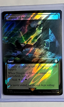 MTG Magic The Gathering PIP Fallout Surge Foil Borderless #1048 Temple of Malady - Image 1
