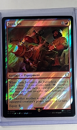 2024 MTG Magic The Gathering PIP Fallout Surge Foil #588 Junk Jet - Image 1
