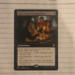 Black Market Connections Commander Legends Baldur's Gate Regular Black Rare Enc… - Image 1