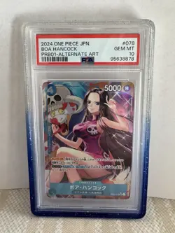 PSA 10 GEMMT 2024 One Piece Japanese Boa Hancock OP01-078 SR - Image 1