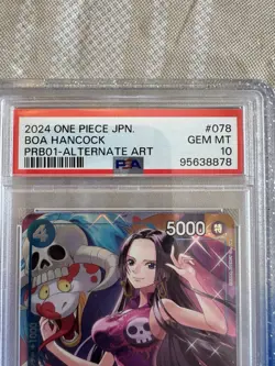 PSA 10 GEMMT 2024 One Piece Japanese Boa Hancock OP01-078 SR - Image 3