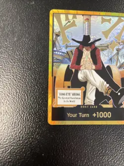 DON!! Card Gold Frame Mihawk OP14 - The Azure Sea's Seven | One Piece Card Game - Image 2