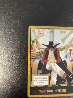 DON!! Card Gold Frame Mihawk OP14 - The Azure Sea's Seven | One Piece Card Game - Image 3