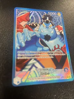 Jinbe OP14-040 Leader Alternate Art Azure Sea's Seven One Piece Card English NM - Image 5