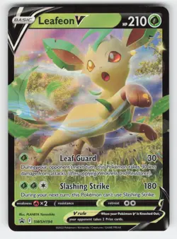 Leafeon V - SWSH194 SWSH: Sword & Shield Promo Cards Holo NM - Image 1