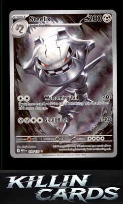 Steelix - 150/132 150/132 Pokemon Illustration Rare ME01: Mega Evolution Card NM - Image 1