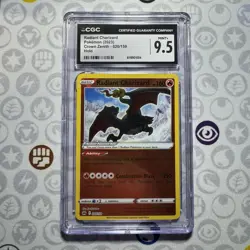 Radiant Charizard Pokemon Card CGC 9.5 Crown Zenith 020/159 Ultra RARE 2023 - Image 1