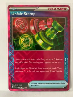 Unfair Stamp 165/167 Ace Spec Holo Card - Twilight Masquerade Set - Pack Fresh - Image 1