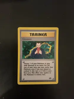 Pokemon Giovanni Trainer Card Gym Challenge #104/132 Wotc - Image 1