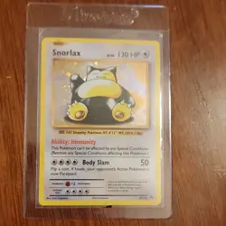 Pokemon Snorlax XY179 Promo Holo Card 130 HP Ability Immunity Body Slam - Image 1