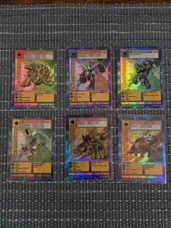 Vintage Digimon Battle Series 1 Holofoil Card Lot Starmon Rockmon Gekomon ++++ - Image 1