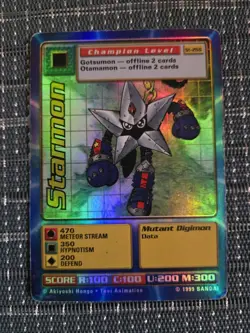 Vintage Digimon Battle Series 1 Holofoil Card Lot Starmon Rockmon Gekomon ++++ - Image 4