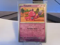83/182 Pokemon TCG Trading Card - Tinkatink - Reverse Holo - Common - NM - Image 1