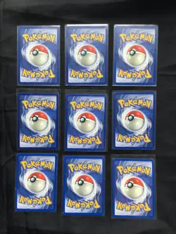 Pokemon Cards: Shadowless Base Set 53 Card Non-Holo Lot - Image 4