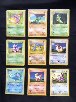 Pokemon Cards: Shadowless Base Set 53 Card Non-Holo Lot - Image 5