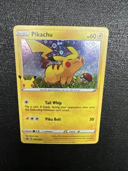Pikachu SWSH039 Holo Pokemon Card 2020 25th Anniversary General Mills Promo LP - Image 1