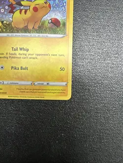 Pikachu SWSH039 Holo Pokemon Card 2020 25th Anniversary General Mills Promo LP - Image 2