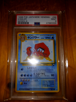 PSA 9 Kingler Japanese Vending Series 3 #99 Vintage Pokemon Card 1998 - Image 3