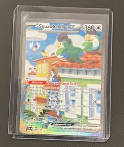Pokemon TCG Squawkabilly EX #264 Rare Paldea Evolved Illustration Card NM - Image 3