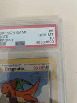 Pokemon TCG Dragonite Black Star Promo Card #5 PSA 10 Gem Mint - Image 4