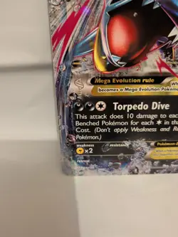 Pokemon TCG Mega M SHARPEDO EX HP 210 Rare Jumbo PROMO Card #XY 200 NM - Image 4