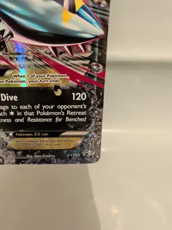 Pokemon TCG Mega M SHARPEDO EX HP 210 Rare Jumbo PROMO Card #XY 200 NM - Image 5