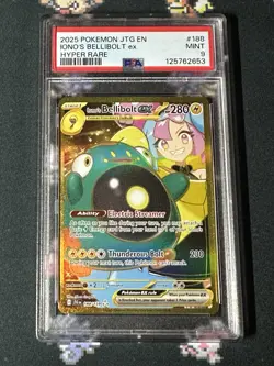 Ionos Bellibolt EX 188/159 Gold Hyper Rare Pokemon Card Journey Together PSA 9 - Image 1