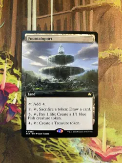 Near Mint, English - 1 x MTG Fountainport - Extended Art Bloomburrow - Image 1