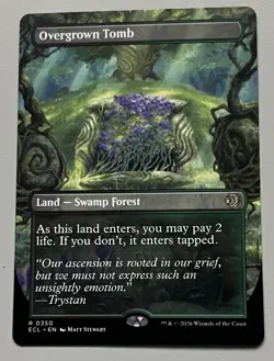 MTG Lorwyn Eclipsed Overgrown Tomb Land - Swamp Forest RARE REGULAR #0350 - Image 1