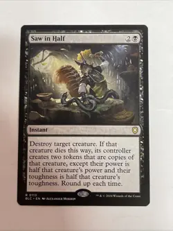 Saw in Half Commander: Bloomburrow #113 Rare - Image 1