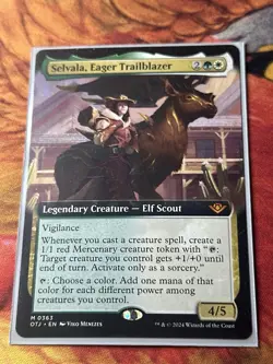 Mint/Near-Mint, English - 1 x MTG Selvala, Eager Trailblazer - Extended Art Outl - Image 3