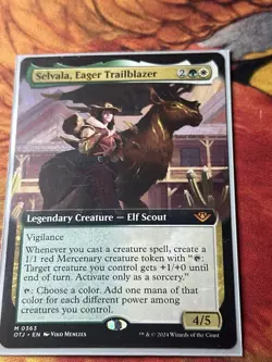 Mint/Near-Mint, English - 1 x MTG Selvala, Eager Trailblazer - Extended Art Outl - Image 5
