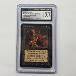 Magic The Gathering Demonic Tutor Limited Edition Alpha 1993 CGC 7.5 NEAR MINT - Image 1