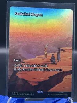 MTG TLE 058 Sunbaked Canyon NM EN Borderless FOIL - Image 1