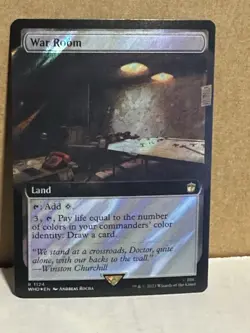 MTG War Room (Extended Art) (Surge Foil) Foil NM Doctor Who Magic LC1 1124 - Image 1