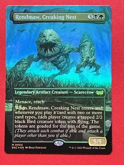 x1 Rendmaw, Creaking Nest - Foil - Borderless M MTG Commander: Duskmourn 0005 - Image 1