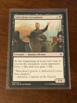 Magic the Gathering Conspiracy Take The Crown Garrulous Sycophant - Image 1