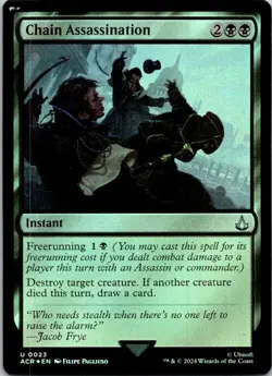 Magic the Gathering Foil Chain Assassination Assassin's Creed MTG Free Shipping! - Image 1