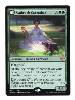 Avabruck Caretaker 187 MTG Innistrad: Crimson Vow VOW Mythic NM English Regular - Image 1