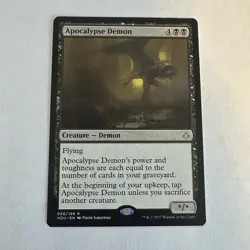 Apocalypse Demon Hour of Devastation Regular LP MTG Magic the Gathering - Image 1