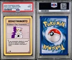POKEMON PSA 9 PROFESSOR OAK, L’IMPOSTORE 73/102 SET BASE 1st EDIZIONE ITALIANO - Image 3