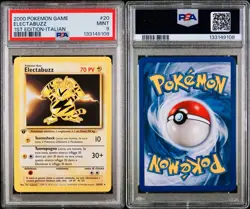 POKEMON PSA 9 ELECTABUZZ 20/102 SET BASE 1st PRIMA EDIZIONE ITALIANO 2000! - Image 3