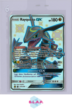 RAYQUAZA GX POKEMON 177A/168 CELESTIAL STORM FULL ART SECRET RARE 2019 GERMAN - Image 1