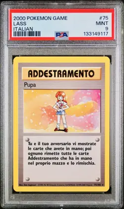 POKEMON PSA 9 ADDESTRAMENTO PUPA 75/102 SET BASE 1st EDIZIONE ITALIANO POP 1!🌏 - Image 1