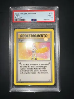POKEMON PSA 9 ADDESTRAMENTO PUPA 75/102 SET BASE 1st EDIZIONE ITALIANO POP 1!🌏 - Image 5