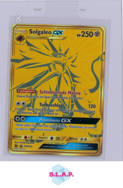SOLGALEO GX POKEMON SM104A HIDDEN FATES SONNE & MOND BLCK STAR PRM FULL ART GER - Image 1