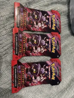 Destined Rivals Hanger Booster Packs - Lot of 3: Factory Sealed Art Set Scarlett - Image 1