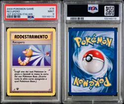 POKEMON PSA 9 ADDESTRAMENTO RECUPERO 78/102 SET BASE 1st EDIZIONE ITALIANO! - Image 3