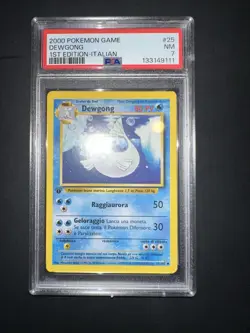 POKEMON PSA 7 DEWGONG 25/102 SET BASE 1st PRIMA EDIZIONE ITALIANO 2000! - Image 4
